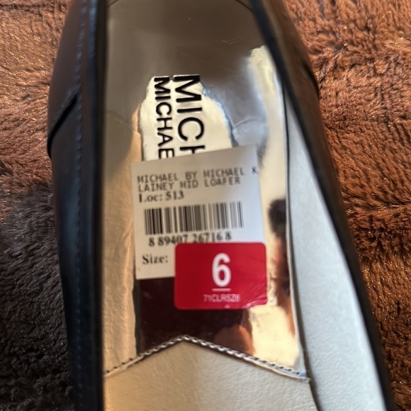 MICHAEL MICHAEL KORS Lainey Mid Loafer Sz 6 Black, New without Box - Picture 6 of 12